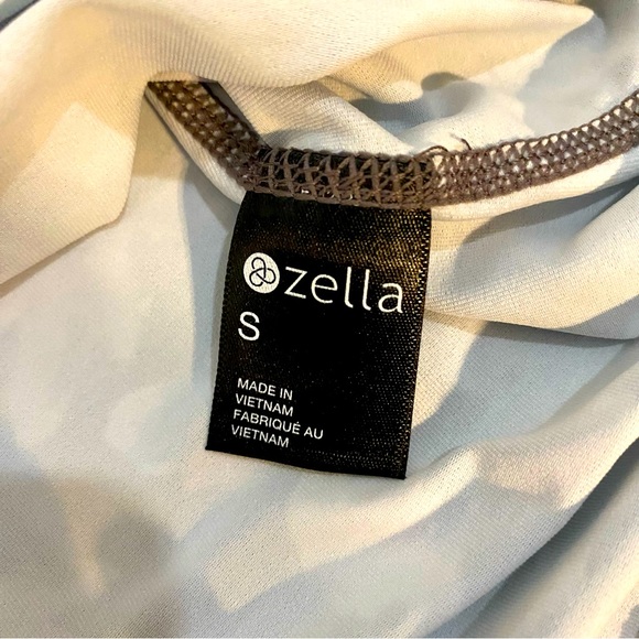 Zella Multicolor Abstract Print Racerback Tank Top, Size Small - Picture 9 of 9